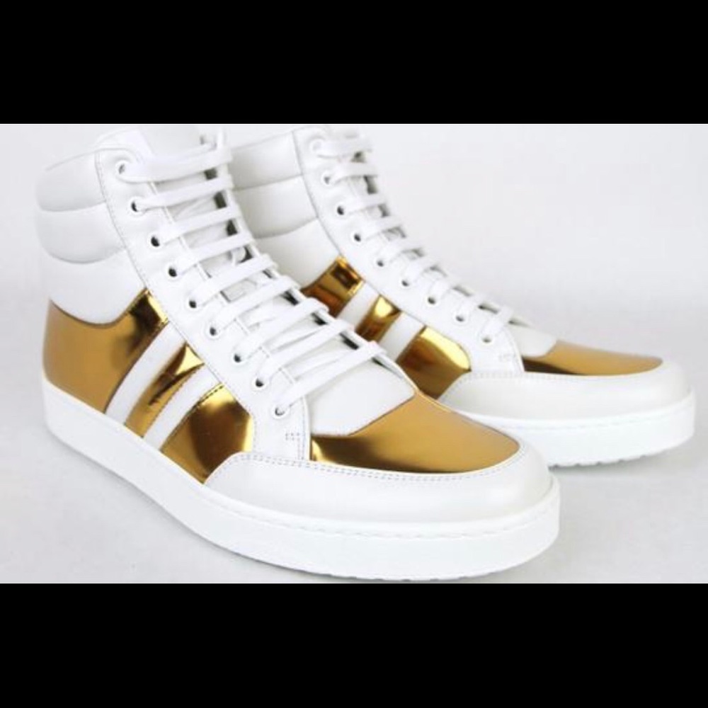 GUCCI GOLDEN HIGH-TOP SNEAKERS